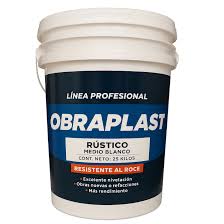 [89351017] Obraplast Rustico Medio Blanco 25 kgs